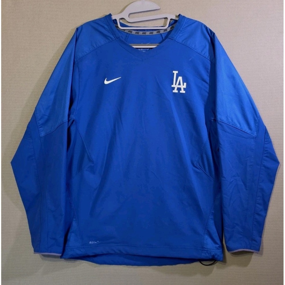 Nike Dri-FIT LA Dodgers Blue Pullover Windshirt Long Sleeve Small Unisex MLB